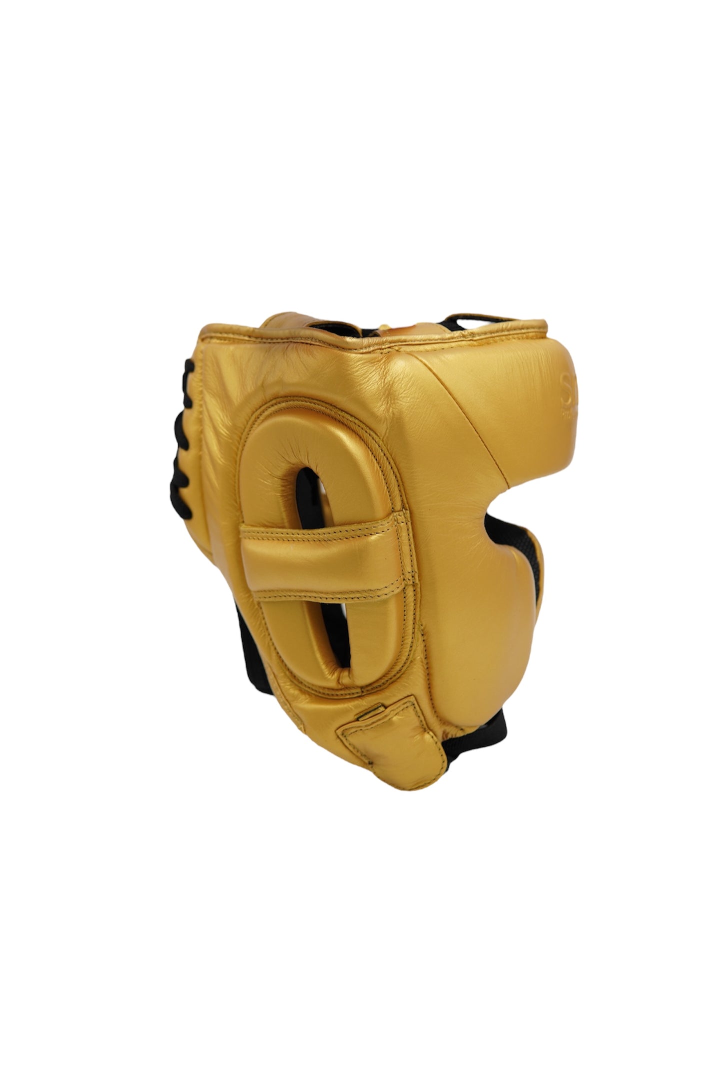 CASCO PROTECTOR DE MEJILLAS DORADO
